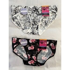 NEW Maidenform Bikini Barely There Invisible Look Panties 2 Pair DMBTBK Small